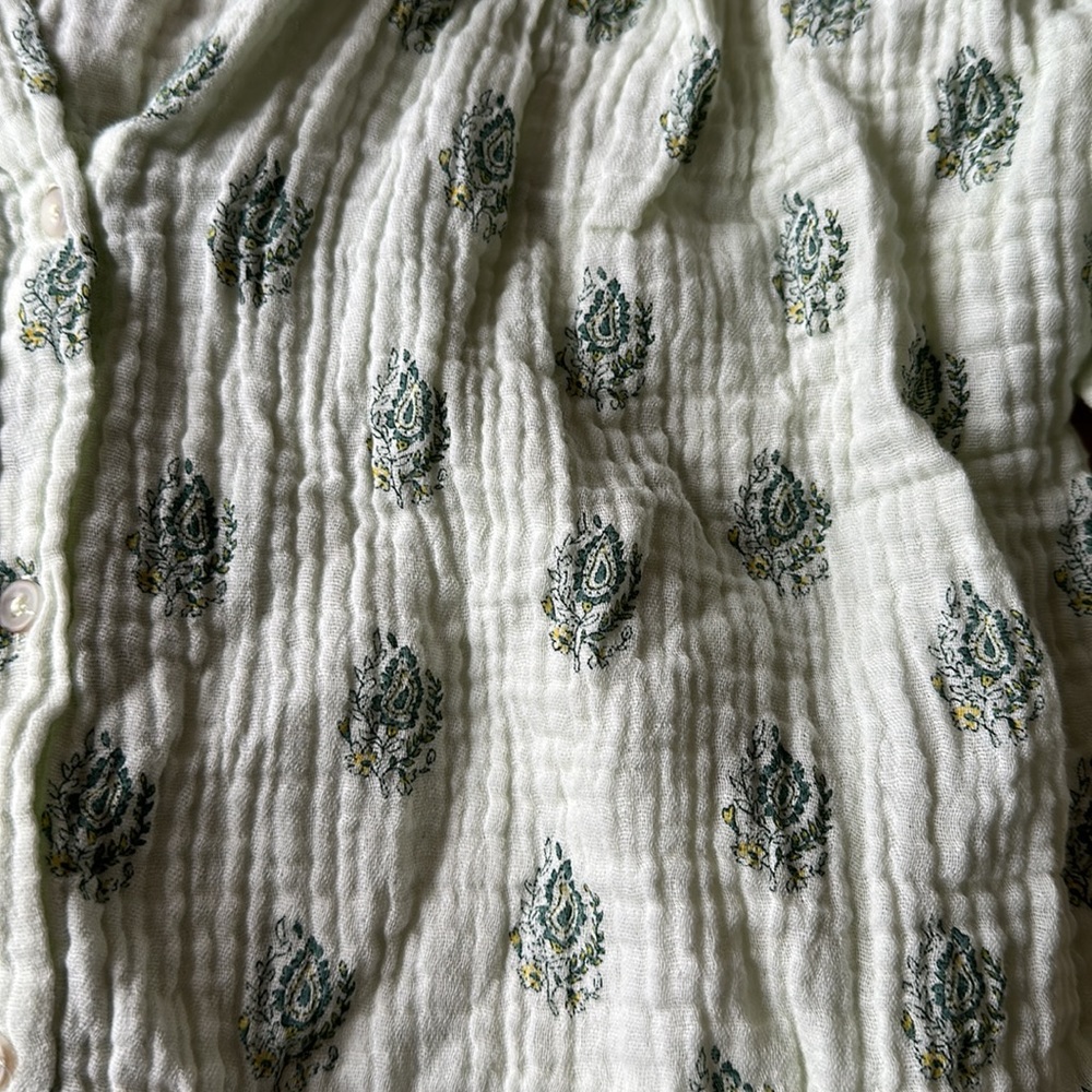 Zara Girls Seersucker Boho Top size 9 Years - Picture 3 of 5